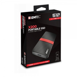 Emtec X200 Εξωτερικός SSD 512GB 2.5" USB 3.1 / USB-C