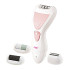 HTC αδιάβροχη επαναφορτιζόμενη αποτριχωτική μηχανή 4 σε 1, ροζ