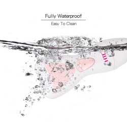 HTC αδιάβροχη επαναφορτιζόμενη αποτριχωτική μηχανή 4 σε 1, ροζ HTC αδιάβροχη επαναφορτιζόμενη αποτριχωτική μηχανή 4 σε 1, ροζ