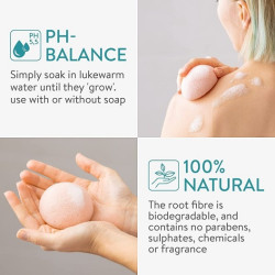 Navaris Σφουγγάρι Καθαρισμού Set Konjac Sponges 3 τμχ