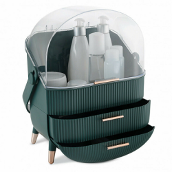 Navaris Θήκη Οργάνωσης Καλλυντικών Πράσινο Vintage