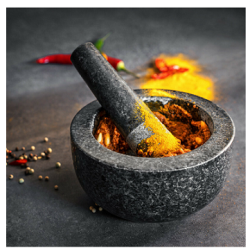 Navaris Γουδί από Γρανίτη Μαύρο 16 x 8cm Navaris Γουδί από Γρανίτη Μαύρο 16 x 8cm