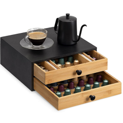 Navaris Ξύλινο Συρτάρι Αποθήκευσης για 96 Κάψουλες Nespresso Navaris Ξύλινο Συρτάρι Αποθήκευσης για 96 Κάψουλες Nespresso