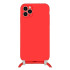 Κόκκινη θήκη σιλικόνης για Apple iPhone 12 / 12 Pro 6,1'' με Λουρί