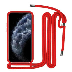 Κόκκινη θήκη σιλικόνης για Apple iPhone 13 / 13 Pro 6,1'' με Λουρί Κόκκινη θήκη σιλικόνης για Apple iPhone 13 / 13 Pro 6,1'' με Λουρί