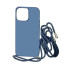 Μπλε-Γκρι θήκη σιλικόνης για Apple iPhone 14 Pro 6,1'' με Λουρί