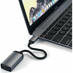 Satechi Μετατροπέας USB-C male σε VGA female Γκρι Satechi Μετατροπέας USB-C male σε VGA female Γκρι