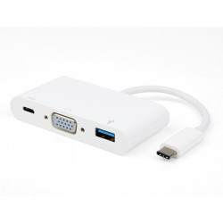 Vivanco Μετατροπέας USB-C male σε USB-A / VGA female Λευκό Vivanco Μετατροπέας USB-C male σε USB-A / VGA female Λευκό