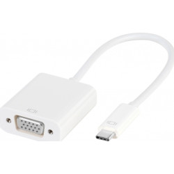 Vivanco Μετατροπέας USB-C male σε VGA female Λευκό Vivanco Μετατροπέας USB-C male σε VGA female Λευκό