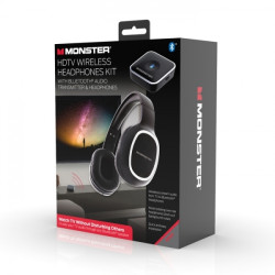Monster HDTV Kit Ασύρματα Ενσύρματα Ακουστικά Τηλεόρασης Μαύρα Monster HDTV Kit Ασύρματα Ενσύρματα Ακουστικά Τηλεόρασης Μαύρα