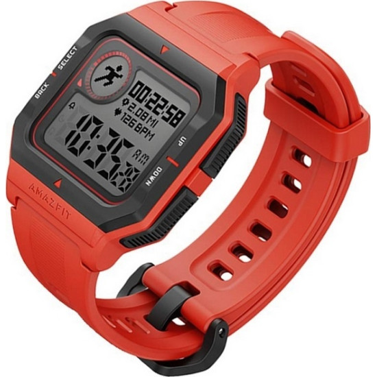 Amazfit Neo Αδιάβροχο Smartwatch με Παλμογράφο Κόκκινο