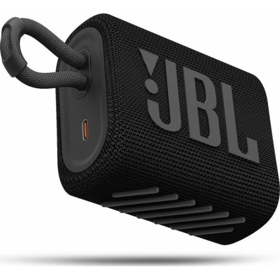 JBL Go 3 Αδιάβροχο Ηχείο Bluetooth 4.2W Μαύρο