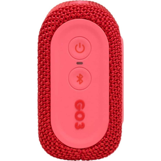JBL Go 3 Αδιάβροχο Ηχείο Bluetooth 4.2W Κόκκινο