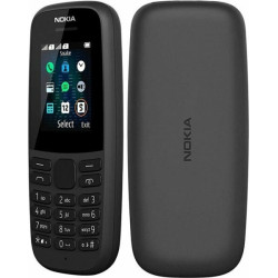 Nokia 105 2019 Dual SIM Κινητό με Κουμπιά Μαύρο