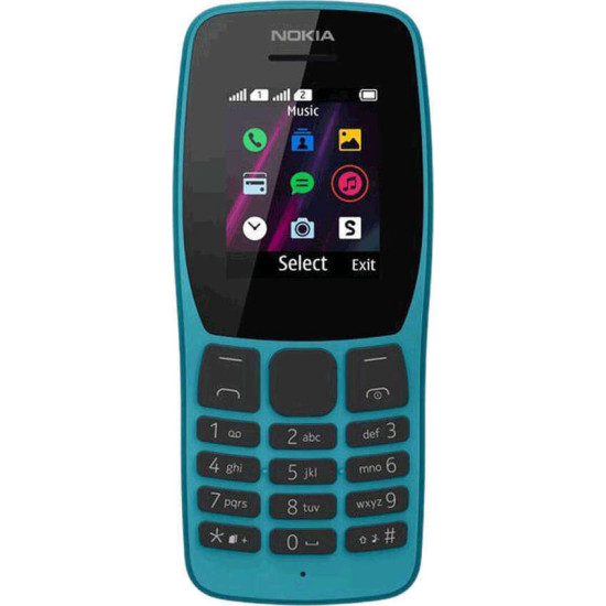 Nokia 110 2019 Dual SIM Κινητό με Κουμπιά Ελληνικό Μενού Μπλε