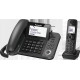 Panasonic KX-TGF310 Ασύρματο Τηλέφωνο Duo με Aνοιχτή Aκρόαση Μαύρο