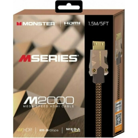 Monster M2000 Braided Cable HDMI male - HDMI