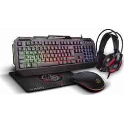 Zeroground Σετ Gaming Πληκτρολόγιο με Φωτιζόμενα πλήκτρα & Ποντίκι