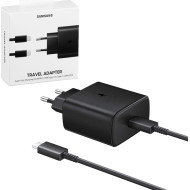 Samsung Φορτιστής και Καλώδιο USB-C 45W Μαύρος Samsung Φορτιστής και Καλώδιο USB-C 45W Μαύρος